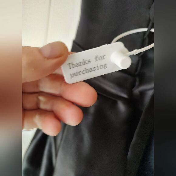 MllesReve Strapless Black Evening Gown with Slit & Short Train – Size 4-6 NWT - Picture 8 of 11